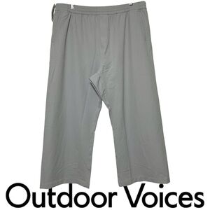 OUTDOOR VOICES RecTrek Cropped Wide Leg Pant | Grey | XXXL